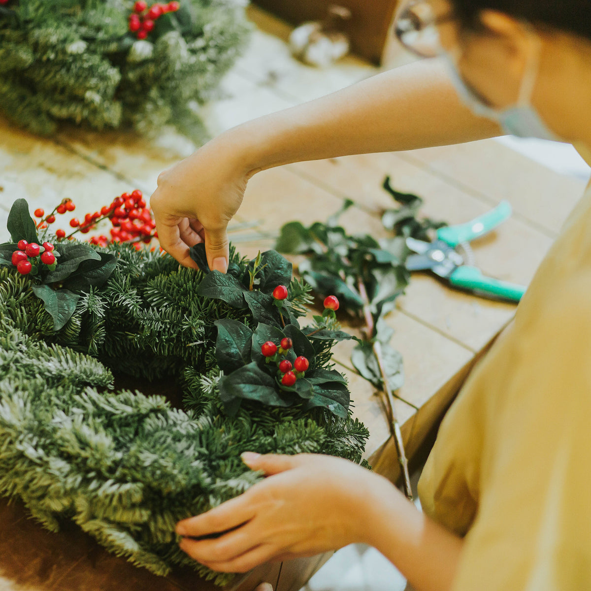 Christmas Wreath Workshop | 12 December | Cafe Melba Goodman