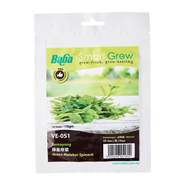 green malabar spinach seeds