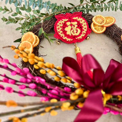 Lunar Prosperity Wreath Decorating Workshop (1-2pax) | Sunday January 28 | 1-2pm