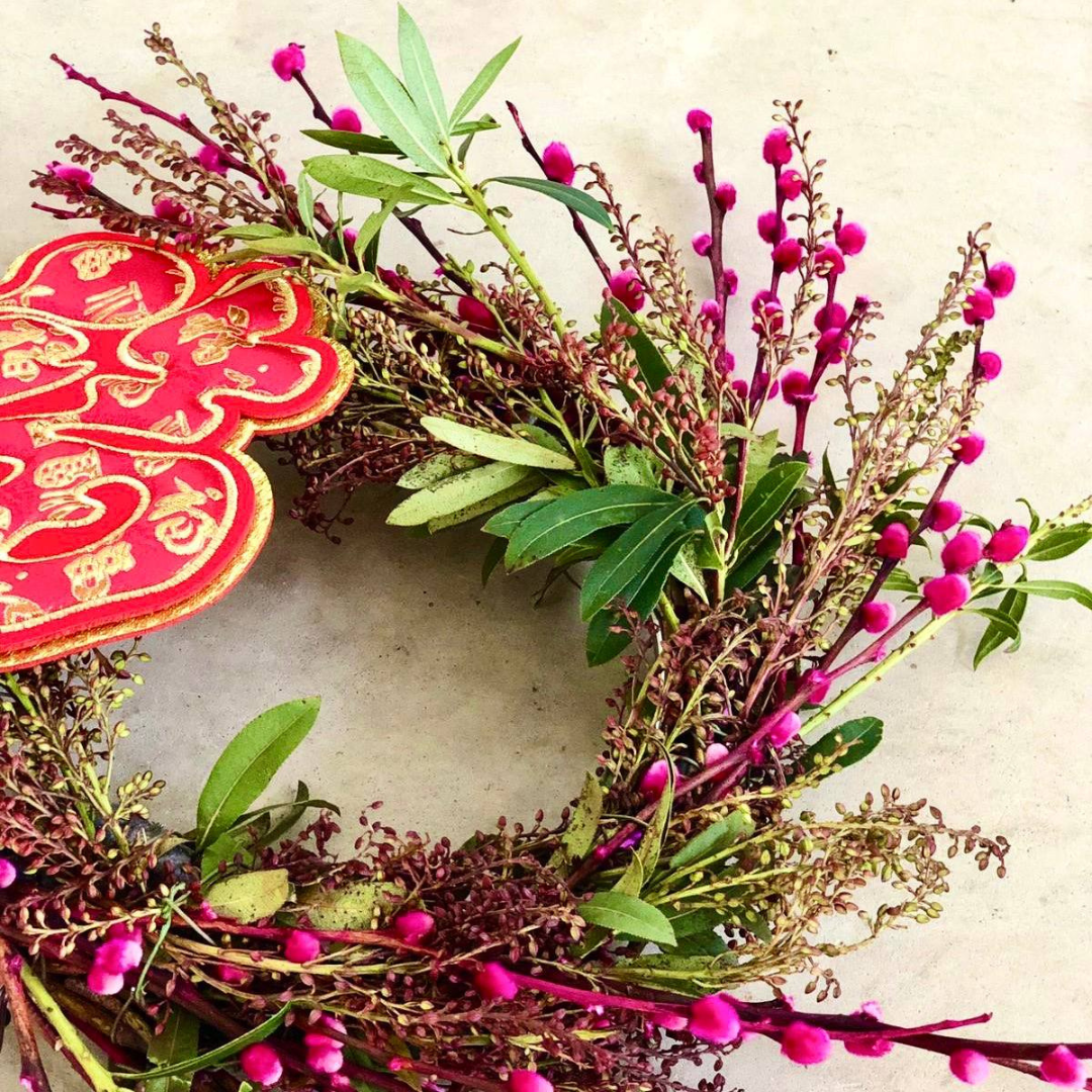 Lunar Prosperity Wreath Decorating Workshop (1-2pax) | Sunday January 28 | 1-2pm