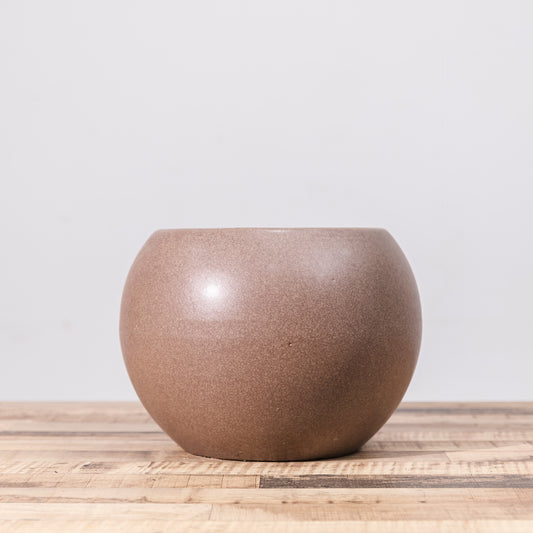 Rustic Brown Matte Ceramic Plant Pot