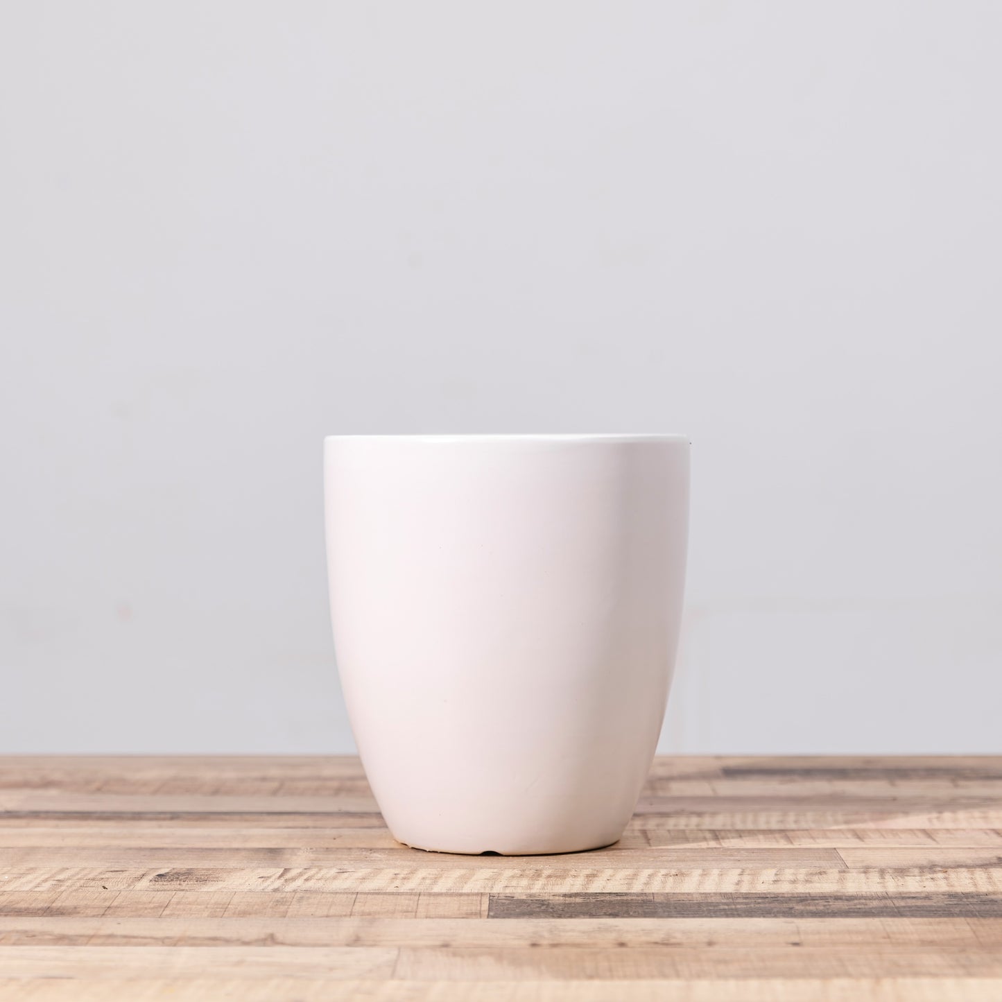 White Curved Cup