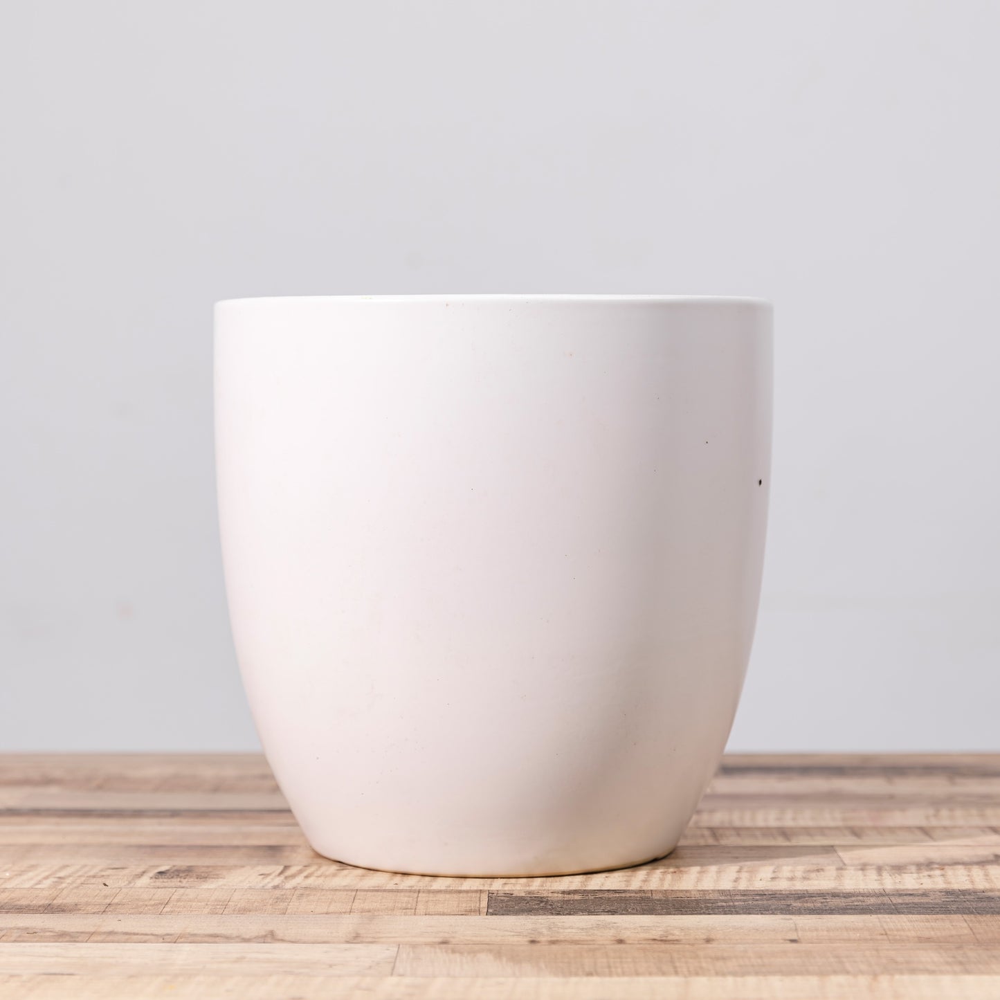 White Curved Cup