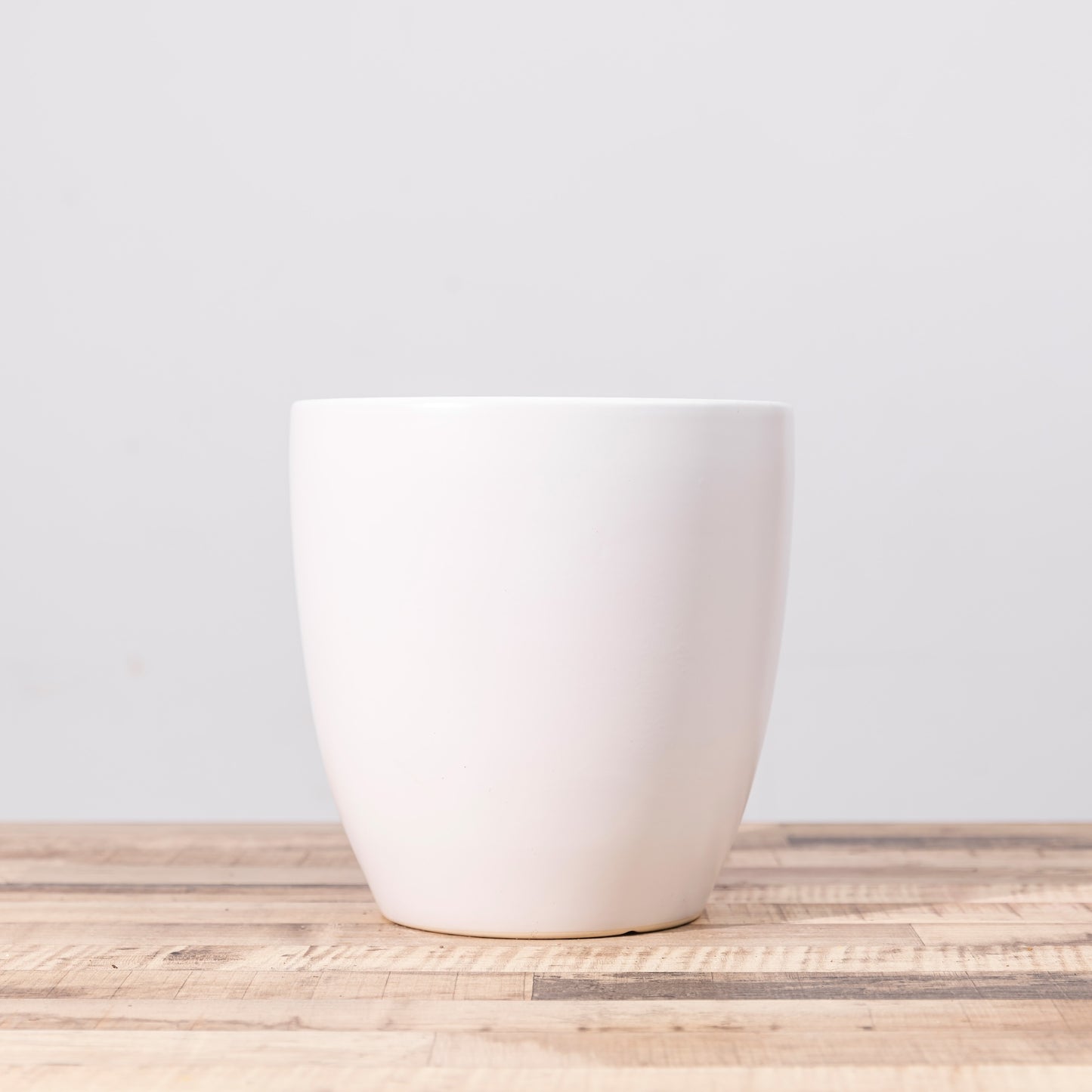 White Curved Cup