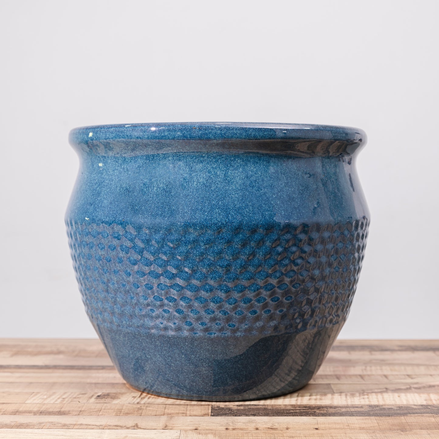 Textured Deep Blue Pot