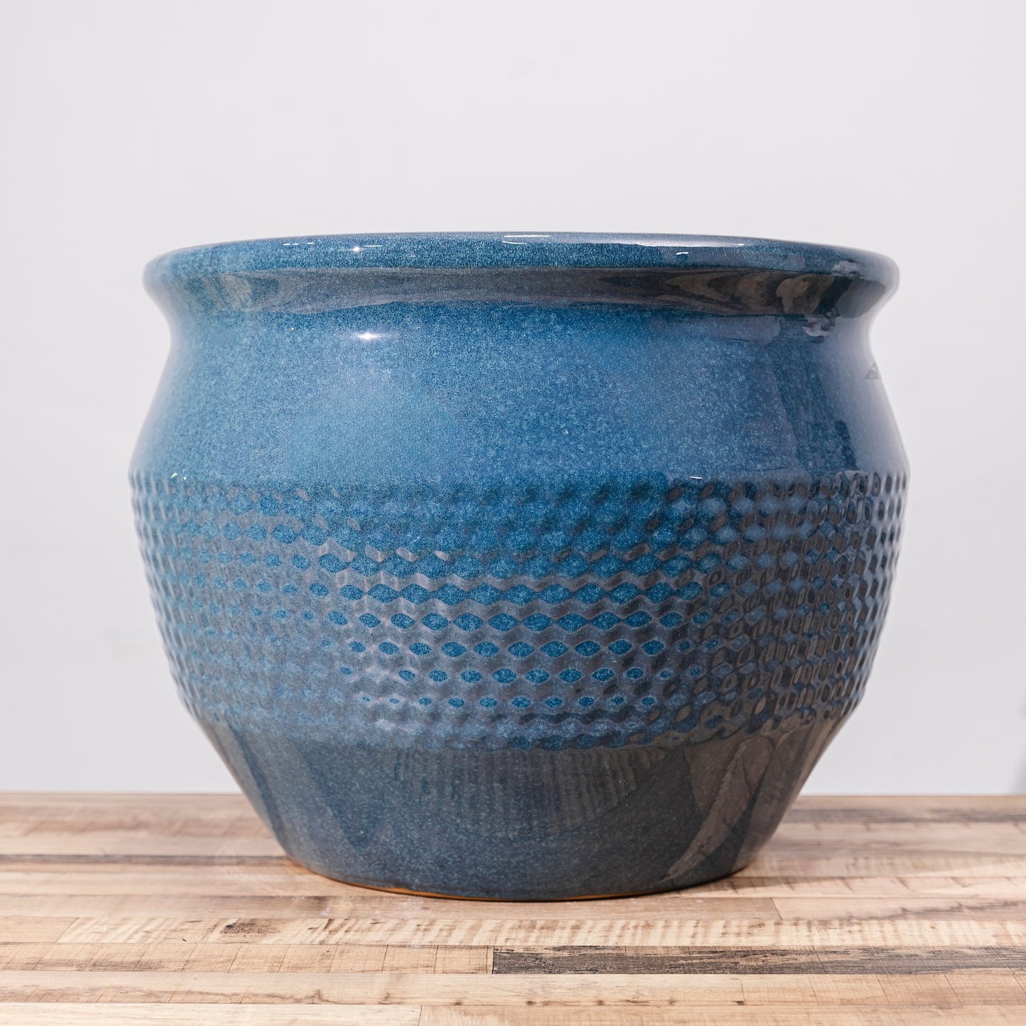 Textured Deep Blue Pot