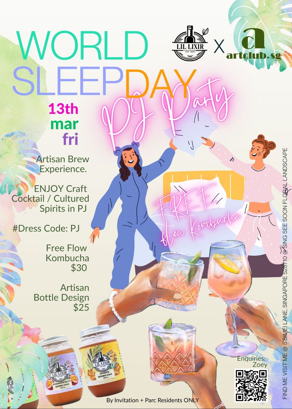 World Sleep Day PJ Party by Lil Lixir X ArtClub – Lifestyle@SingSeeSoon ...