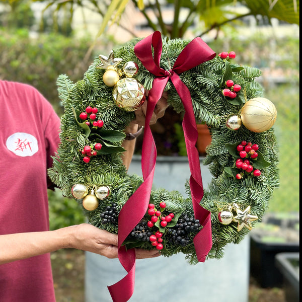 Decorated Advent Wreath (~40cm)