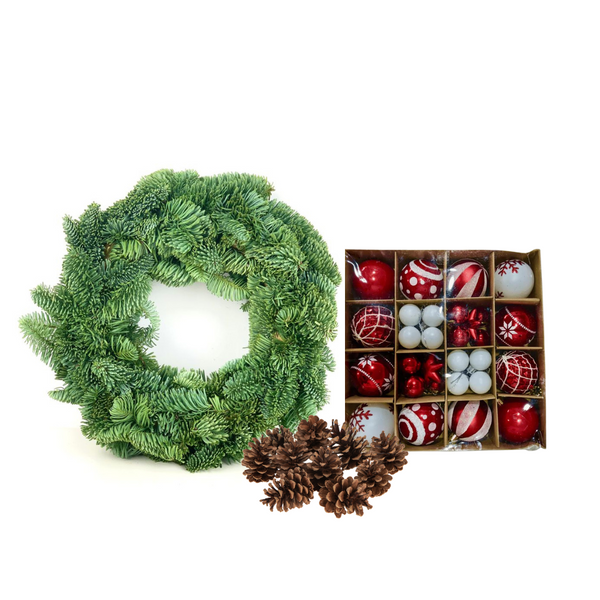 Fresh Christmas Wreath DIY Kit